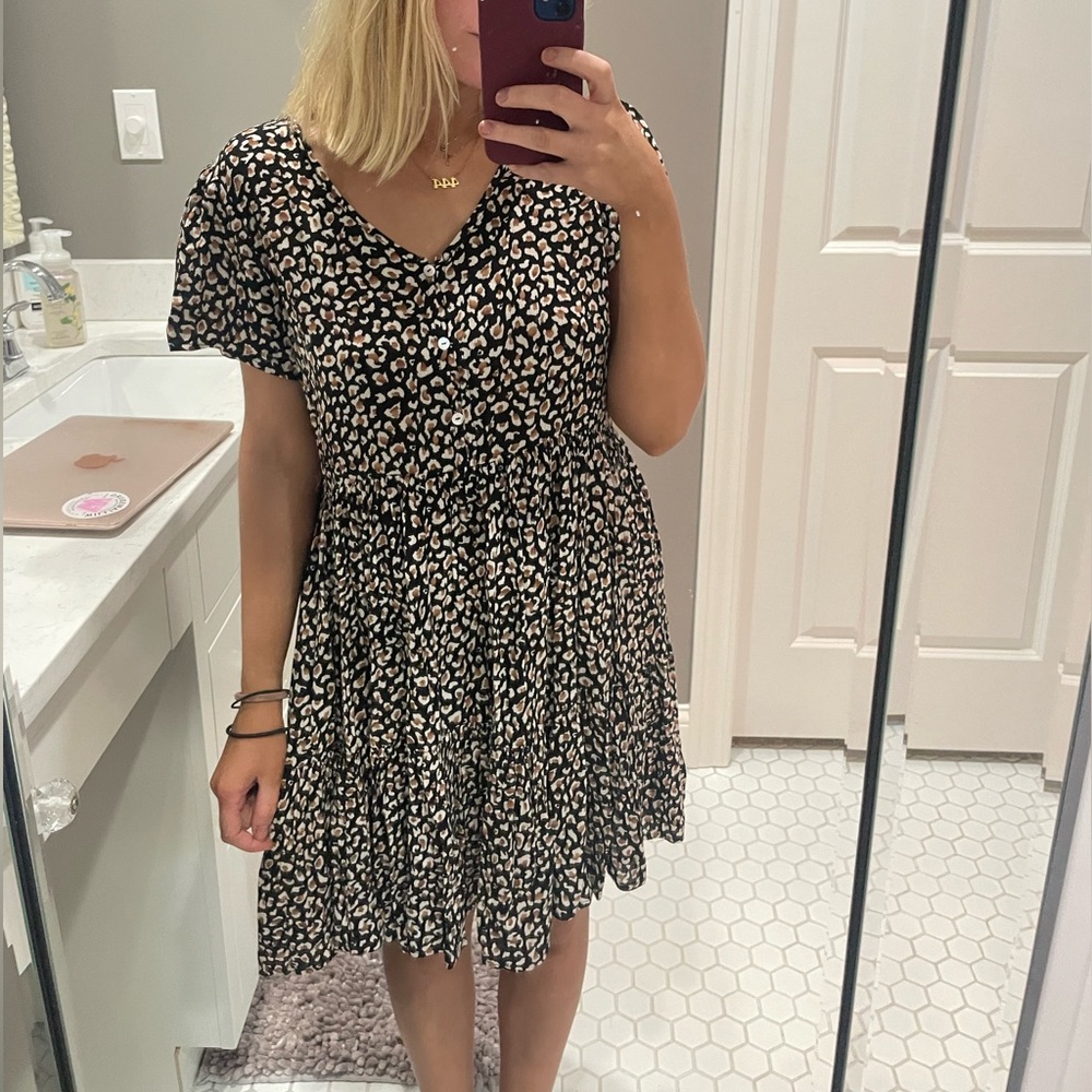 Pink Lily Cheetah Dress